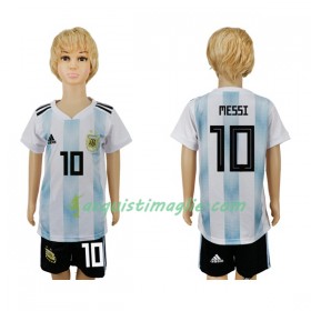 Divisa di Calcio Argentina Messi 10 Bambino Prima Mondiali 2018